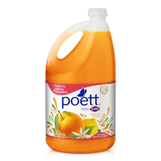 Limpiador Aromatizante Frescura Cítrica Botella 4000 ml Poett