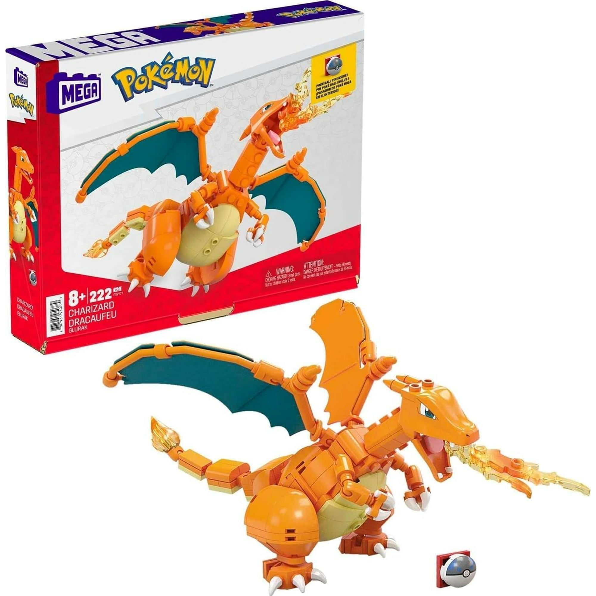 Mega Construx Pokémon Charizard 222 Piezas