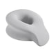 thumbnail image 4 of Almohada De La Cuna De La Cara Descansa De La Cara Almohada Relajarse Boca Abajo Almohada De Viaje De Almohada Gris Claro, 4 of 5