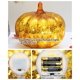 thumbnail image 5 of Vaso de mercurio Deyivela Pumpkin Light con 10 guirnaldas de luces doradas, 5 of 7