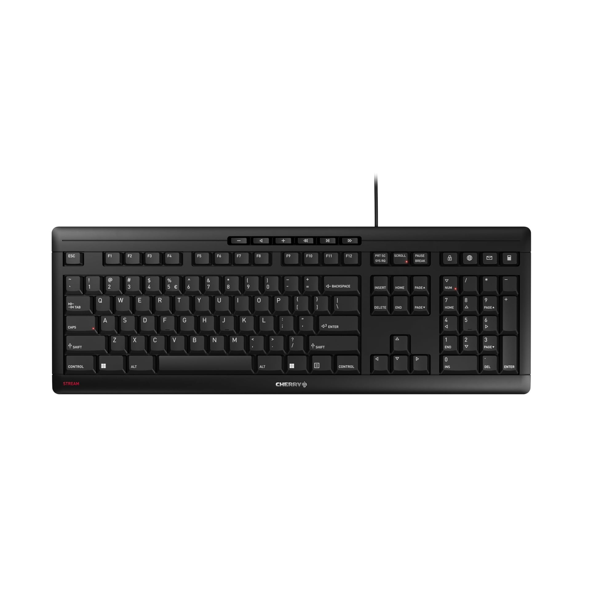 Teclado Cherry Stream Con Cable Usb Sx, Mecanismo De Tijera