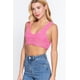 thumbnail image 4 of Top CCwholesalesclothings Textured Crop Sweater Wild Pink, 4 of 5