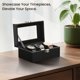 thumbnail image 3 of Caja de Relojes Uten de 3 Compartimentos con Tapa de Vidrio y Cuero PU, 3 of 7