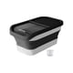 thumbnail image 2 of Contenedor De Almacenamiento De Comida Para Perros Y Gatos, Dispensador A Prueba De Fugas, Caja De Arroz De Lata Sellada De 10 Kg, Negro, 2 of 5