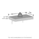 thumbnail image 4 of Repisas flotantes Furinno Tanna, set de 4 para pared, acabado Tobacco Oak, 4 of 6