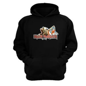 Genérico - Polerón Canguro Iron Maiden Negro Talla L Unisex