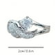thumbnail image 2 of 1pc Men's Ring Hot Sale Zircon Ring Fashion Unisex Angel Wings, 2 of 3