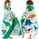 thumbnail image 1 of Toallas para niños pequeños VOOVA & MOVAS para niños de 3 a 10 años, diseño de dinosaurio, 100% algodón, 1 of 6