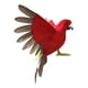 thumbnail image 3 of Aves Artificiales Emplumadas Loro Estatuilla Pájaro Escultura Para Pathway Patio Rojo, 3 of 5