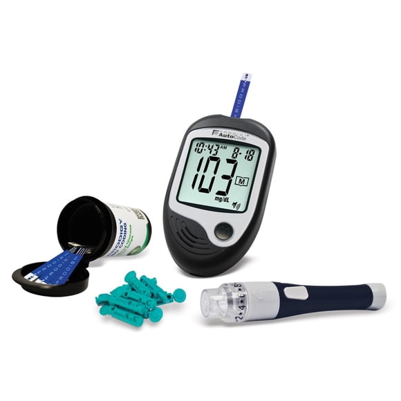 Glucómetro Prodigy con Voz + 50 Tiras Reactivas + 10 Lancetas