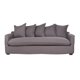 thumbnail image 1 of Sofa Tela 3 Cuerpos 5 Cojines Relax Gris, 1 of 7