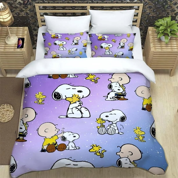 Snoopy Duvet Cover Set,New Snoopy bedding comforter sets,Snoopy Cartoon Fans Quilt Cover, Home Textile single double Bed Sheets