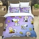 thumbnail image 1 of Snoopy Duvet Cover Set,New Snoopy bedding comforter sets,Snoopy Cartoon Fans Quilt Cover, Home Textile single double Bed Sheets, 1 of 5