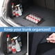 thumbnail image 5 of Red de carga universal para maletero de coche, red de carga elástica pequeña para coche, bolsillo adhesivo para pared, organizador, bolsa de almacenamiento para SUV, paquete de 2 con cinta adhesiva., 5 of 6