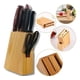 thumbnail image 3 of Porta Cuchillo Soporte Para Cuchillos Bambú 6 Compartimiento Beige, 3 of 4