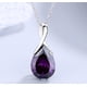 thumbnail image 3 of Collar Plata Fina S925 Lagrima De Angel Amatista Mujer Joyas purpura 0, 3 of 4
