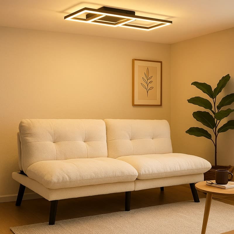 Space Home - Sofa Cama Estructura De Madera Espuma De Alta Densidad