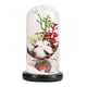 thumbnail image 4 of Adorno De Navidad Artificial Cubierta De Vidrio Para Oficina En Casa Decoración Navide?a Algodón Red Bean, 4 of 5