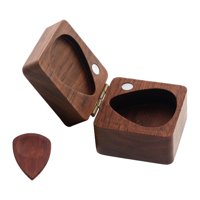 Bothyi - Caja De Púas De Guitarra De Madera, Contenedor Duradero, Soporte Para Caja De Púas De Guitarra Artesanal