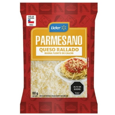 Queso Parmesano Rallado 80 G Lider