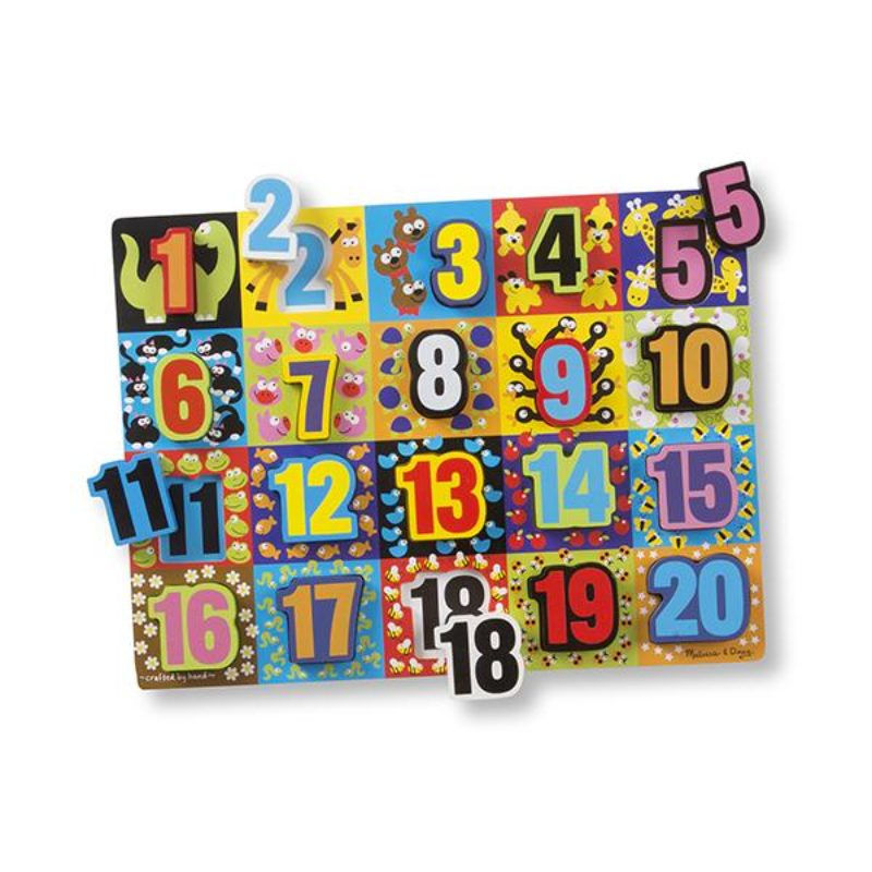Melissa & Doug - Puzzle Encaje Números.