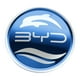 thumbnail image 4 of Etiqueta Engomada Del Emblema Del Volante Del Coche Accesorio Interior De Metal Para Byd Azul, 4 of 5