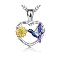 Vousez - Collar Colibrí Girasol Plata 925