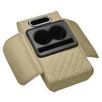 Magideal - Almohadilla De Consola Central De Automóvil Genérica Con Portavasos Fácil De Instalar La Almohadilla De Reproducción De Cuero Pu Versátil Para El Estilo B