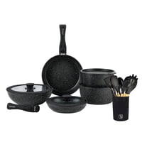 Batería Cocina Oxford + Set 12 Utensilios Negro Simplit