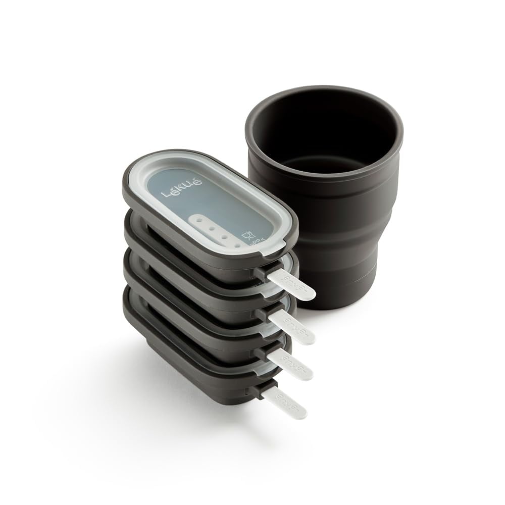 Lekue - Set De Moldes Para Helados Lékué Classic Creamy Con Recipiente Para Aderezos