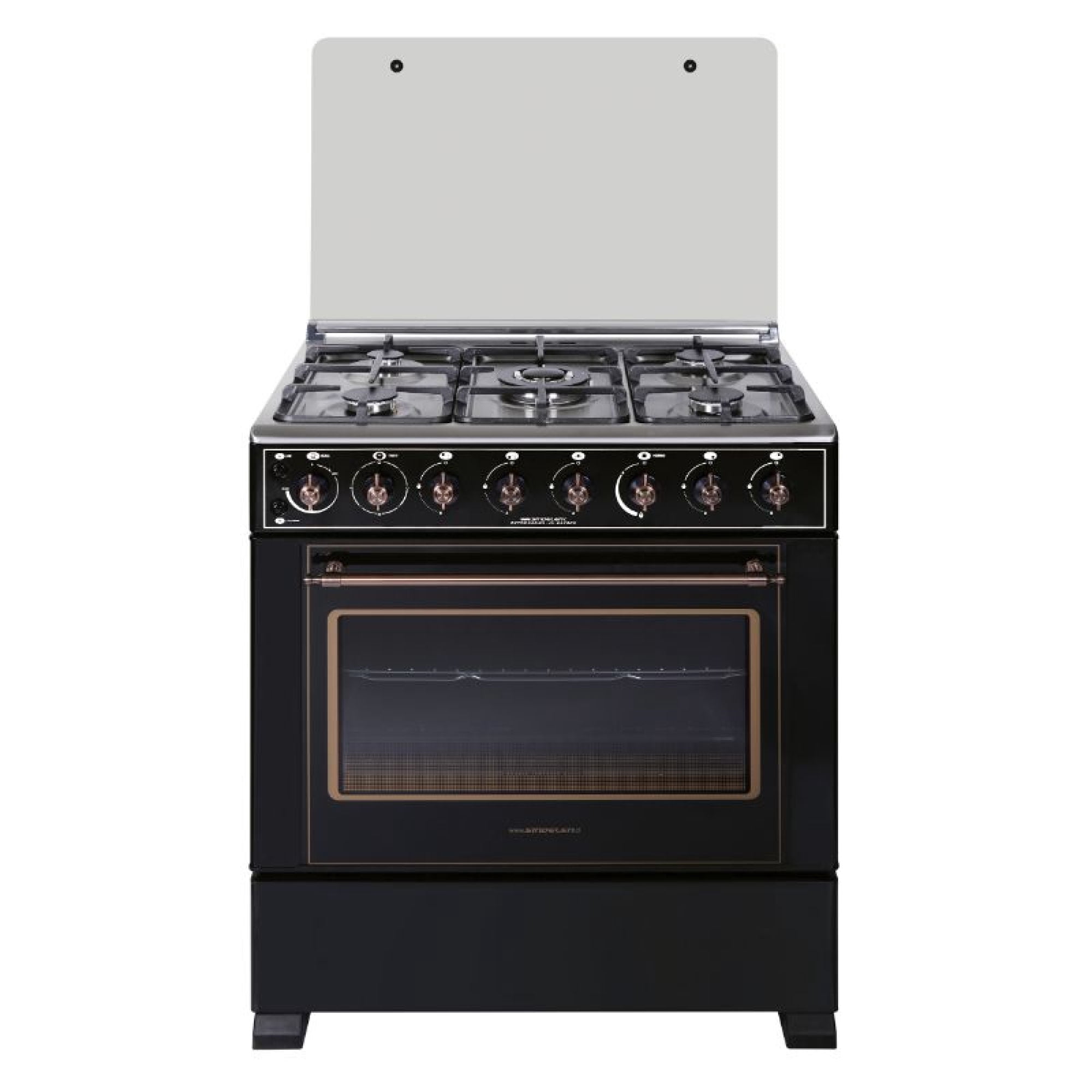 Cocina a Gas 5 Quemadores 60 cm Retro Design Security CH-8850RD