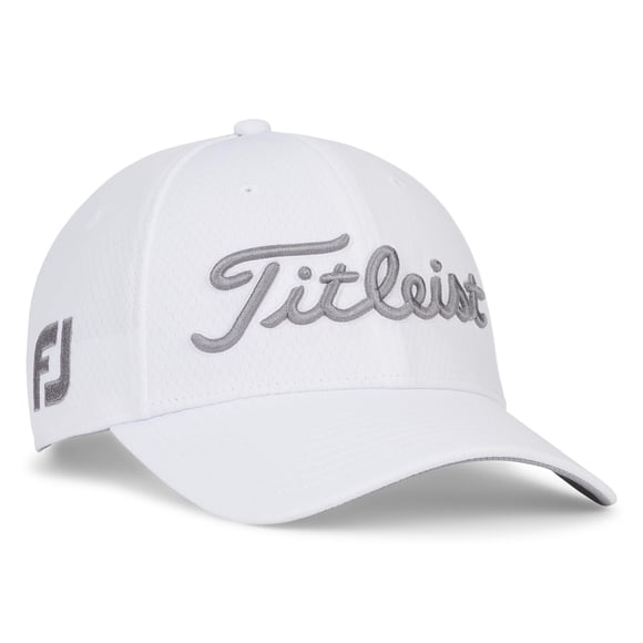 Gorra de golf Titleist Tour Elite, blanco/negro, talla extragrande/XXL