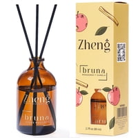 Difusores De Varillas Zheng Bruna Serie 80 Ml Aromas Ambienta Manzanas Y Canela Aromatizador