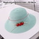 thumbnail image 2 of Sombrero de paja para niños de 52 a 54 cm de circunferencia, bonito sombrero de ala ancha con diseño de fresa, sombrero de verano, protector solar, sombrero de pescador, sombrilla de viaje., 2 of 5