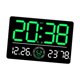 thumbnail image 1 of Reloj De Pared Digital Decoración Del Hogar Despertador LED Para La Sala De Estar Interior De Dormitorio Verde, 1 of 5