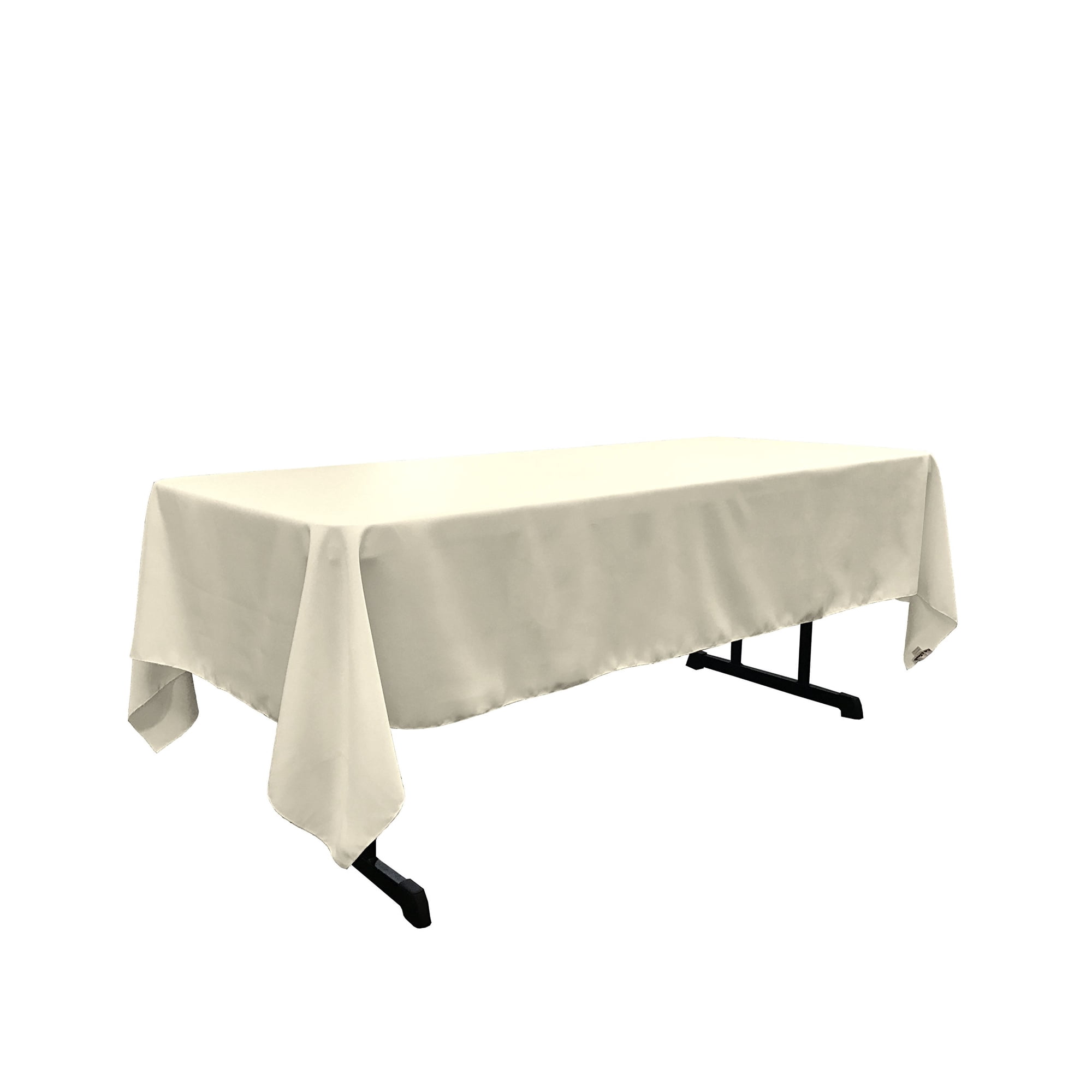 Mantel La Linen, Popelina De Poliéster, Rectangular, 152 X 320 Cm, Color Marfil