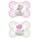 thumbnail image 1 of 2 Chupetes de Silicona SkinSoft MAM Perfect con Caja Esterilizadora, 0-6m+ Rosa Brillante, 1 of 3