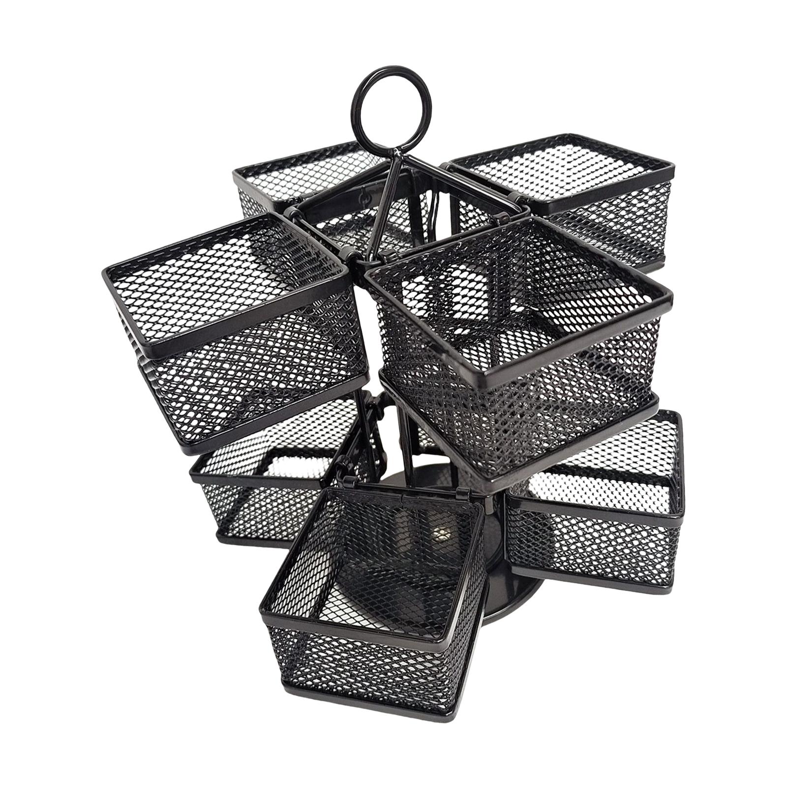 Magideal - Organizador De Té Soporte De Almacenamiento Bolsa De Té Carrusel Giratorio Hogar U Oficina Vitrina Accs Soporte Giratorio Para Bolsa De Té De Leche De