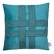 thumbnail image 1 of COJIN DECORATIVO DISEÑO CINTAS TURQUESA 60x60 RELLENO, 1 of 3