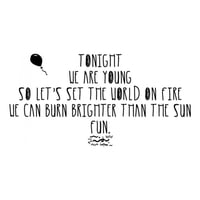 Rienda Libre Graphics - Decomural We Are Young Fun Song Lyrics Ws-34090
