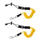 thumbnail image 2 of 2 piezas de seguridad de kayak paleta de leash de pesca de varilla de cuerda en espiral cordón amarillo, 2 of 3