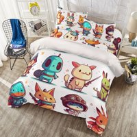 Milsleep - Juego De Funda Nórdica Infantil De Cuatro Piezas