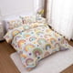 thumbnail image 3 of Lightwe-ight So-ft 3 Piece R-ainbow Comfort-er Set with 2 Pillo-w Covers Cartoon Lo-ve Hearts Suns -and Stars Bedding Set- for Girls Boy-s Kids Twin Dark Blue, 3 of 5