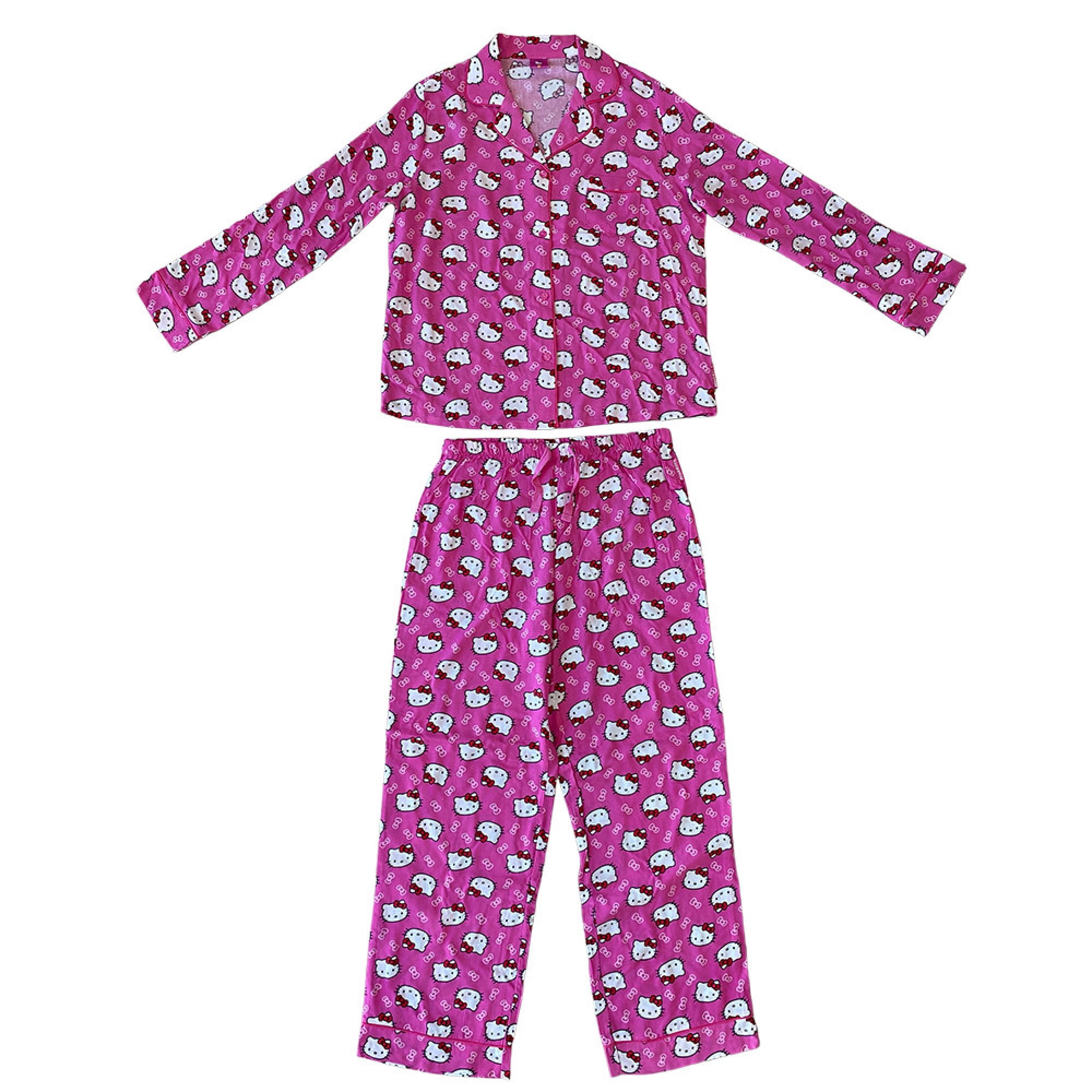 Boulevard - Pijama Mujer Button Hello Kitty Rosado Talla L