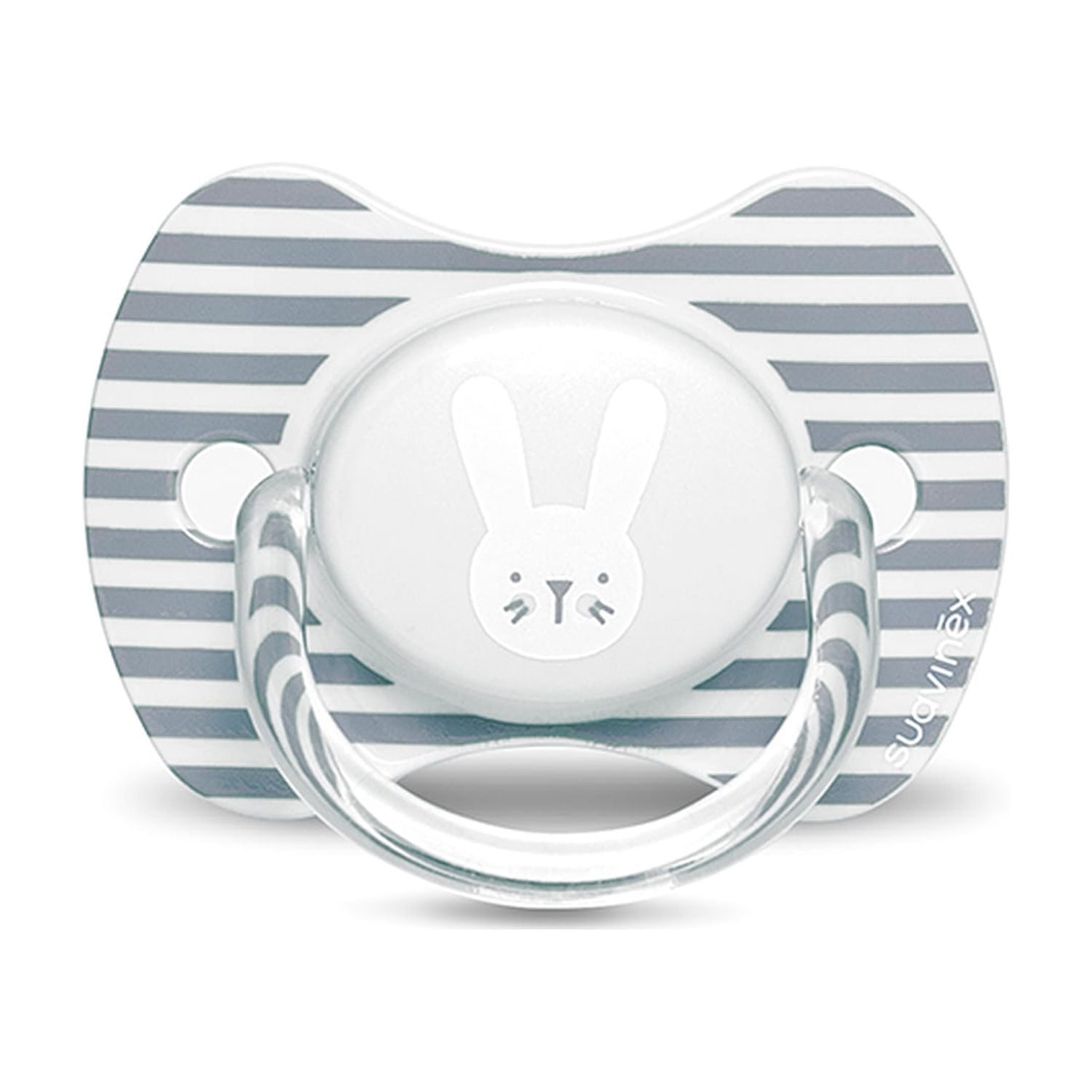 Suavinex - Chupete Premium Fisiologico Silicona 6/18 Meses Rabbit Griss