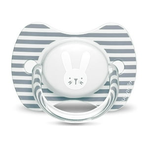Suavinex - Chupete Premium Fisiologico Silicona 6/18 Meses Rabbit Griss