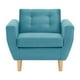 thumbnail image 1 of Sofa Bote 1c Felpa 05 Turquesa, 1 of 6