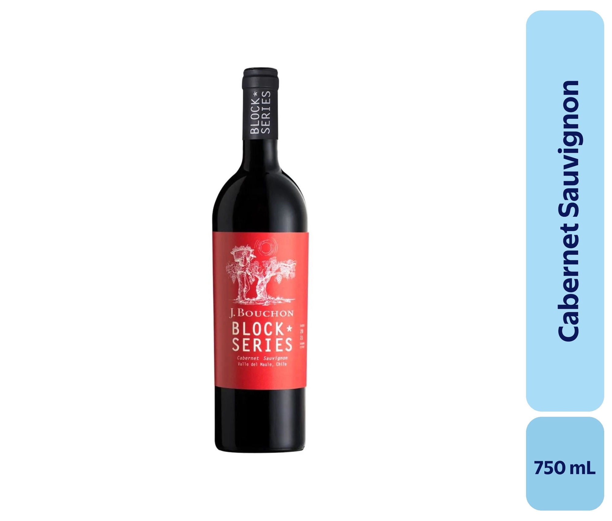 Vino Cabernet Sauvignon Botella 750 mL J.bouchon