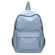 thumbnail image 1 of Preppy Solid Color Shoulder Bag Nylon School Knapsack Korean Teenager White School Bag Sports Travel Backpack for Women, 1 of 3