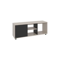Fmfurniture - Rack Tv 50"" 120,3X34,9X46,7 Beige Y Negro